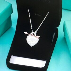 Tiffany & Co. Silver Heart Pendant Necklace